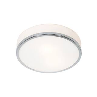 Access Lighting Aero Flush Mount - 10" - Chrome Finish - Replaceable LED - Bulb Included
