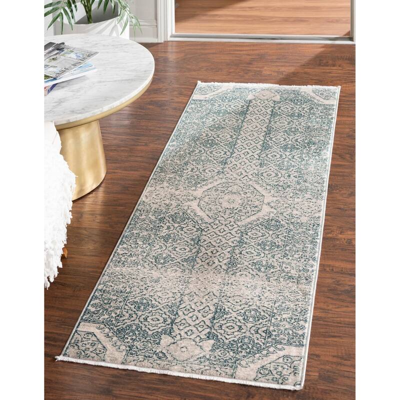 Traditional Haifa Collection Area Rug - Gray - 2'x5'11"