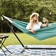 preview thumbnail 67 of 86, Double Cotton Hammock with Space Saving Steel Stand