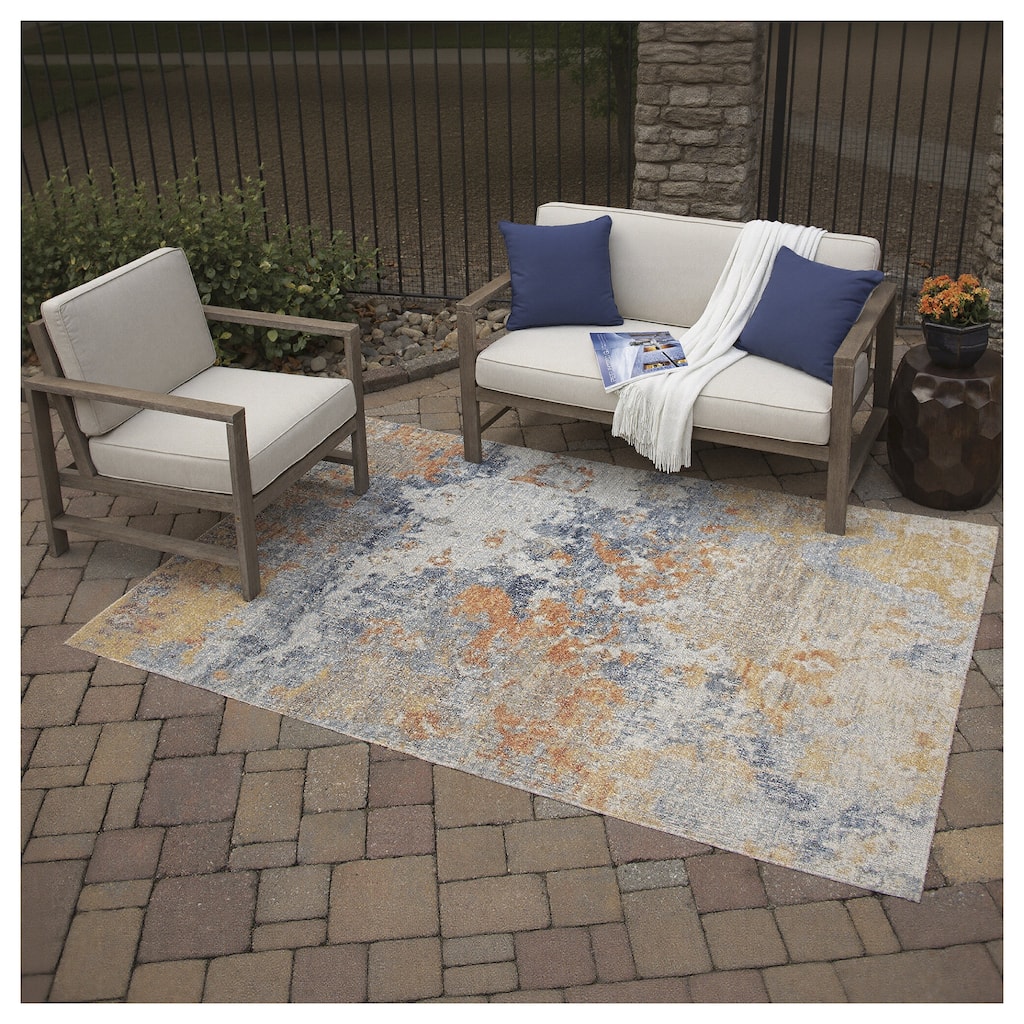 Wraylen Multi Large Rug - 7'10"W x 10'D