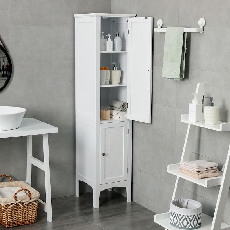 Costway Bathroom Storage Freestanding Cabinet Linen Tower Kitchen - See Details