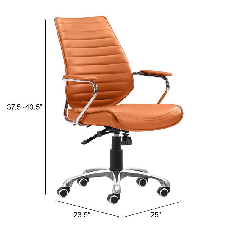 Dove Bend Low Back Office Chair Orange - Orange