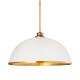 Option Matte White / Rubbed Brass