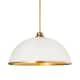 Option Matte White / Rubbed Brass