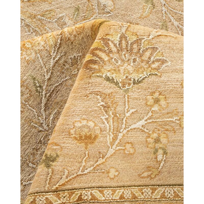 Overton Hand Knotted Wool Vintage Inspired Traditional Mogul Ivory Area Rug - 8 x 10