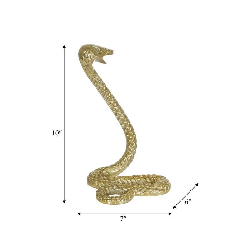 Sagebrook Home Modern Glam Fake Snake Sculpture/Figurine