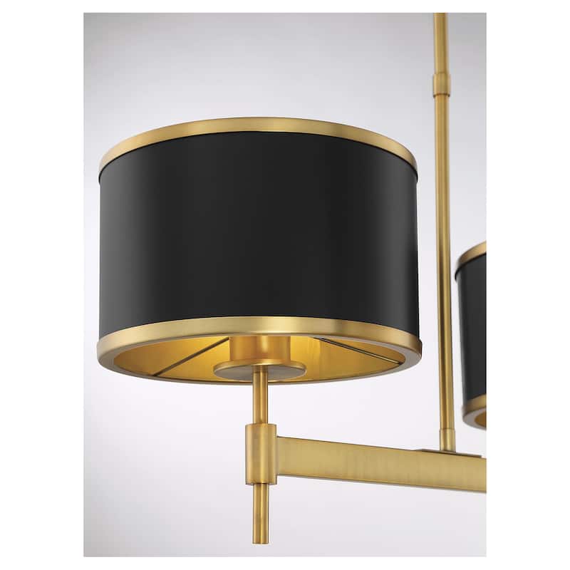 Savoy House Delphi 3 Light 10" Wide Linear Chandelier