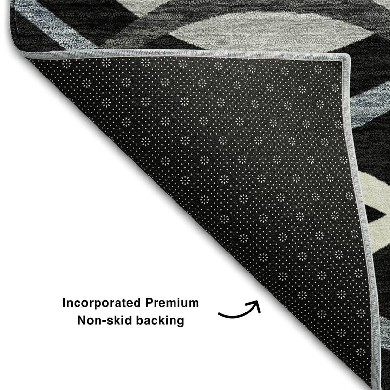 Premium Washable Super Soft Contemporary Dickerson Mayfield Rug