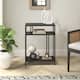 Option Blackened Bronze with Metal Shelves