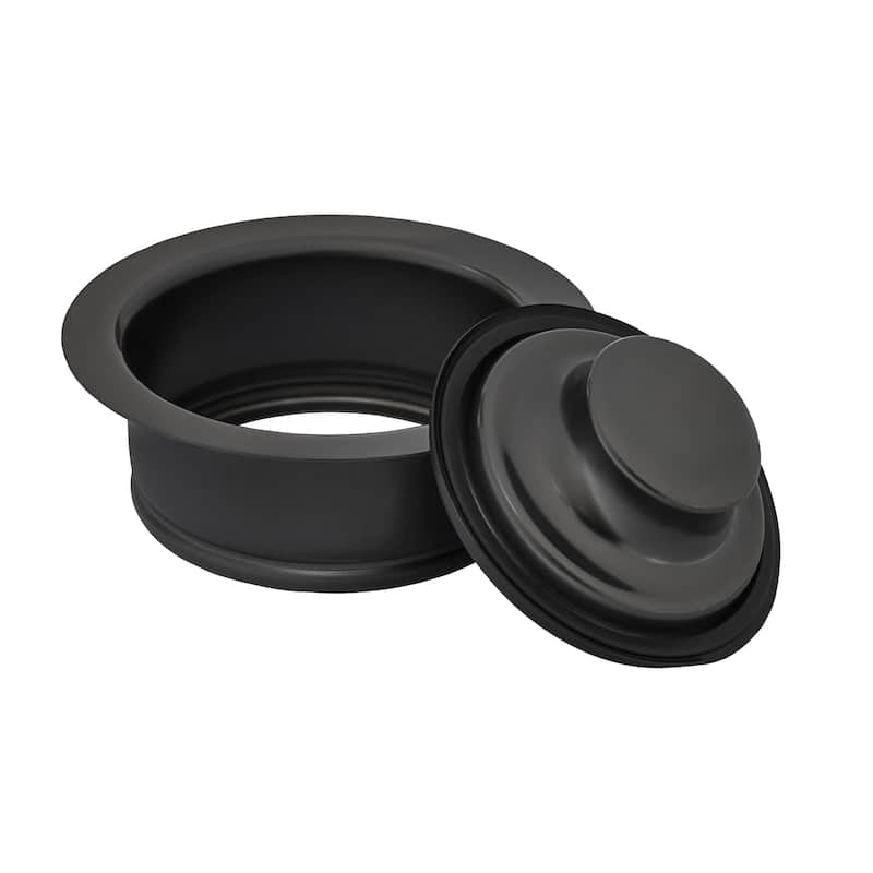 Ruvati Garbage Disposal Flange for Kitchen Sinks - Gunmetal Black Stainless Steel