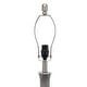 preview thumbnail 20 of 26, 26.25 in. Aqua Ceramic Tear Drop Shaped Table Lamp