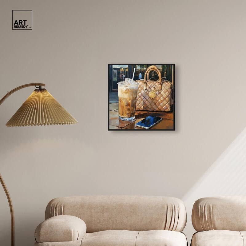 Out For Some Iced Coffee Canvas by Art Remedy