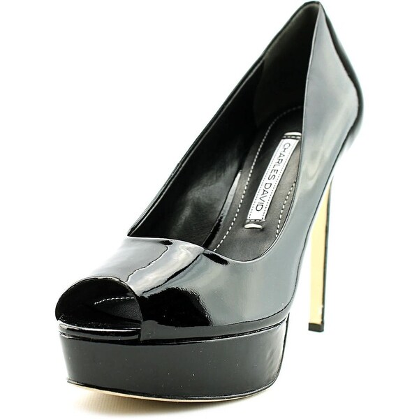 peep toe patent heels