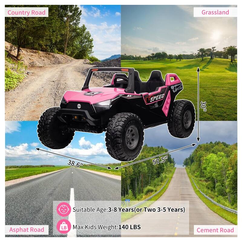 24V Kids 2 Seaters Ride On UTV with Remote Control