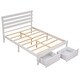 preview thumbnail 5 of 16, Full Size Platform Bed with Drawers
