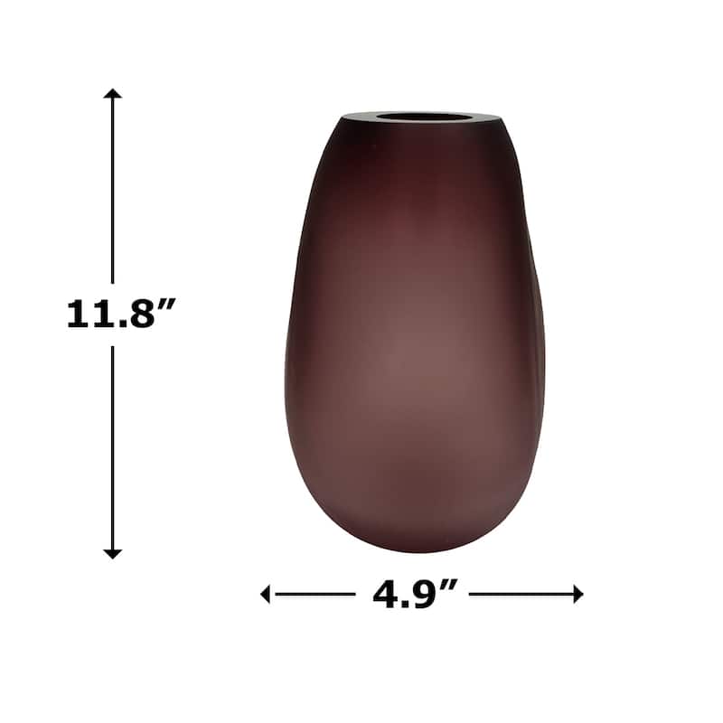 Premium Contemporary Glass Vase in Purple