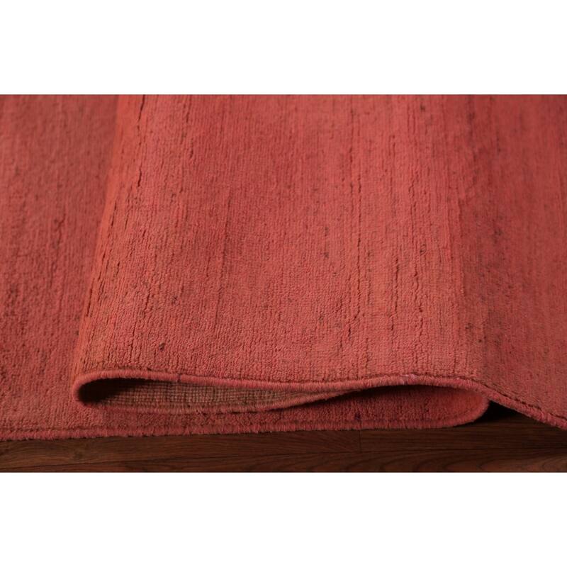 Pink Modern Gabbeh Oriental Area Rug Handmade Bedroom Wool Carpet - 9'10" x 12'8"
