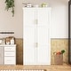 preview thumbnail 24 of 30, Roomfitters 71 Inch Freestanding Kitchen Pantry with 8 Pull-Out Trays and Door Shelves, Shaker Cabinet