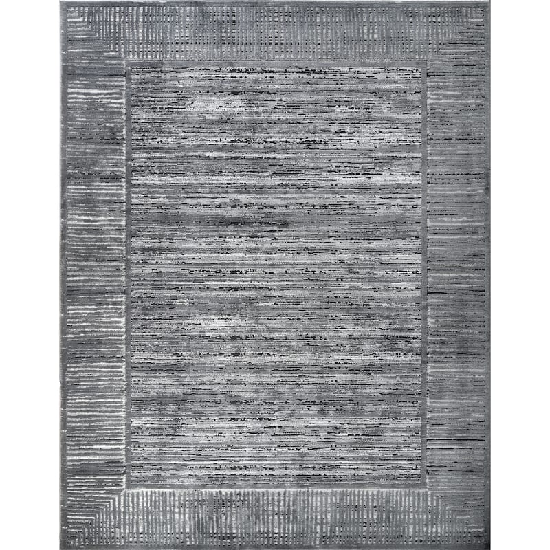 High-Low Savannah Rug - 12'0" x 15'2" - Grey/Black