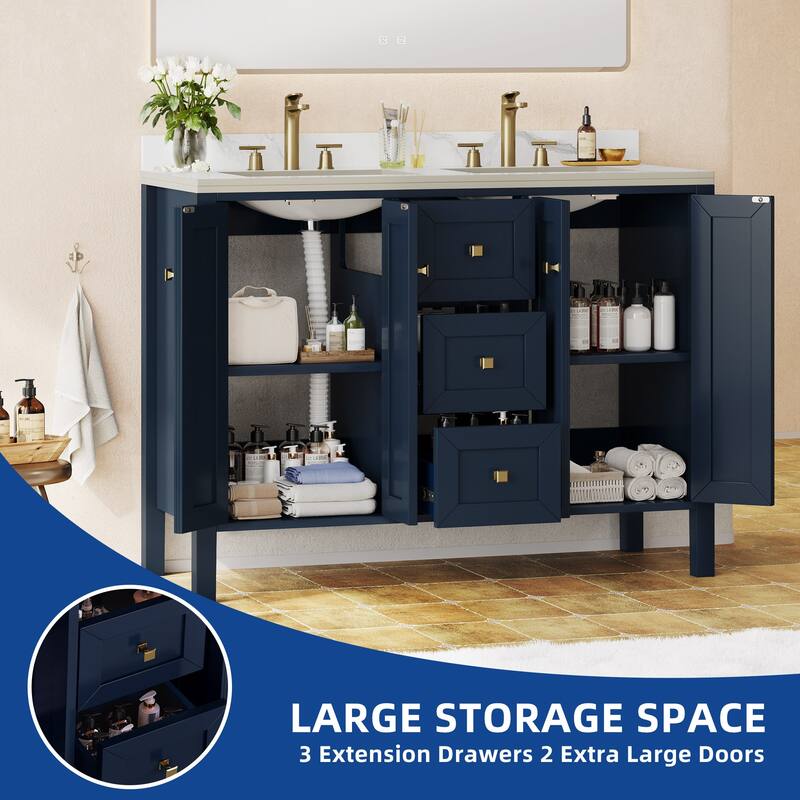 Moasis 36"/40"/ 47" Bathroom Vanity Cabinet with Sink