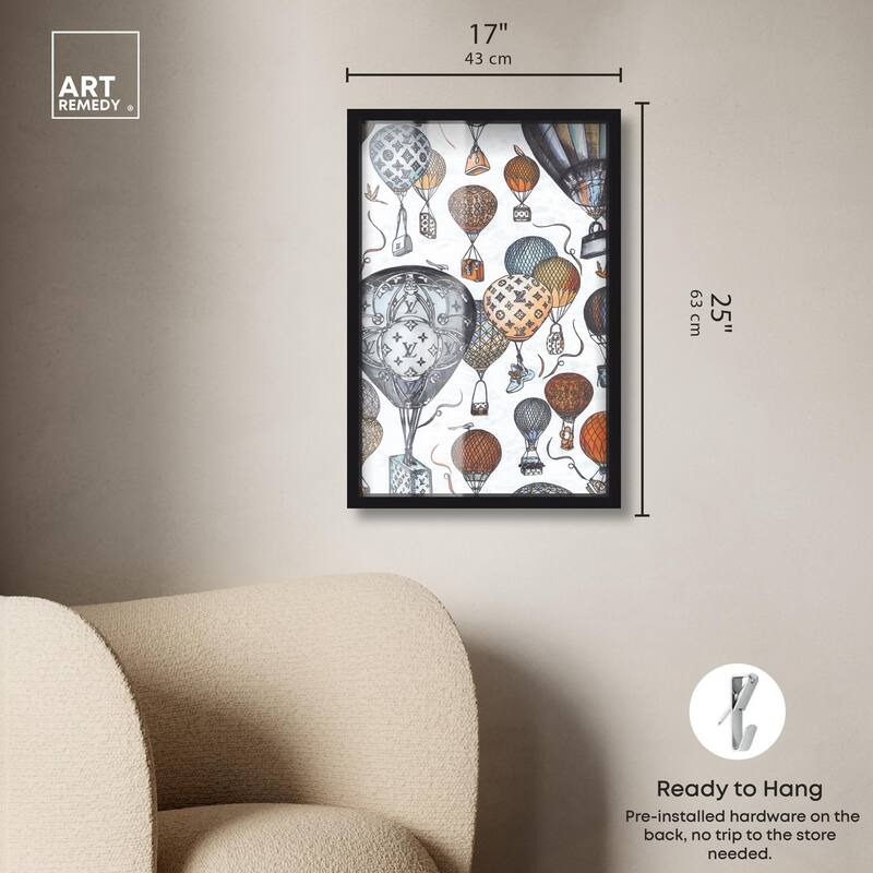 Doll Memories - Fashion Balloons Shadowbox by Art Remedy