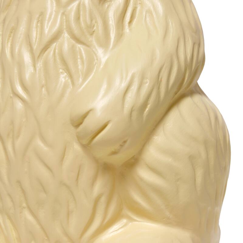 16.33 in. Yellow Finish Table Lamp with Yellow Shade, Sturdy Table Lamp for Living Rooms and Bedrooms