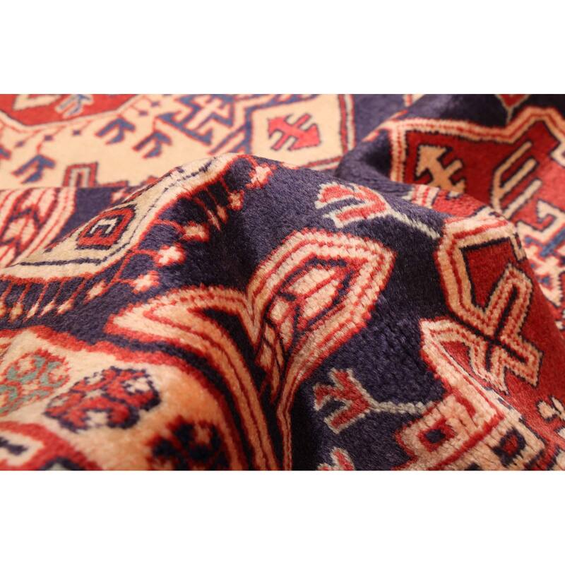 ECARPETGALLERY Hand-knotted Konya Anatolian Navy Wool Rug - 4'2 x 10'4