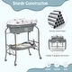 preview thumbnail 8 of 7, Babyjoy Changing Table with Bathtub Folding Portable Diaper Station - See Details