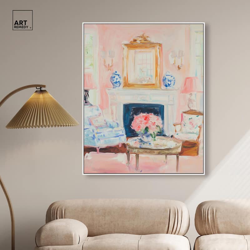Softly Painted Space Canvas by Art Remedy