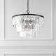 preview thumbnail 13 of 24, SAFAVIEH Couture Karissa 24-Inch Crystal 10-Light Tier Chandelier - 24" W x 24" D x 21 / 69" H