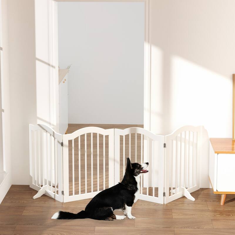 27.6" Height Tall Freestanding Pet Gate