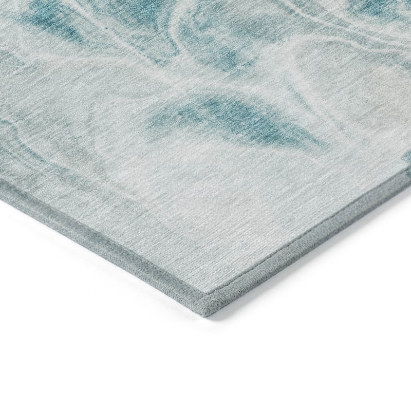 HomeRoots Abstract Transitional Rectangle Outdoor Rug
