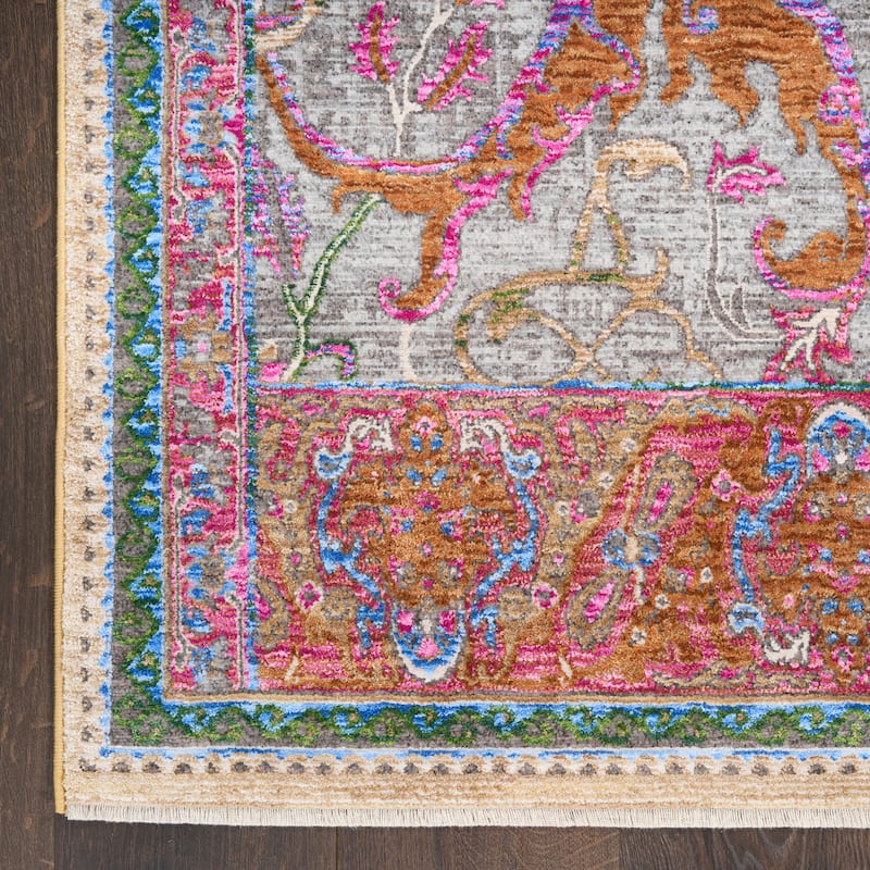 Nourison Quaint Harmony Indoor only Pink Floral Area Rug