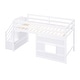 preview thumbnail 13 of 26, Twin Size Wood Loft Bed with Storage Staircase and Window,Sweden Style