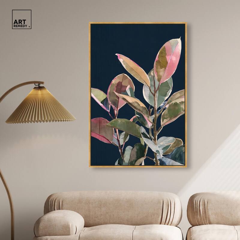 Fuchsia Frond II Canvas by Art Remedy