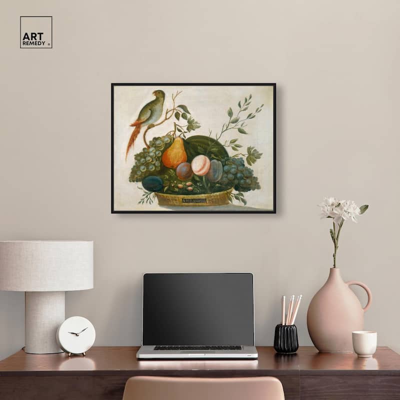 Randall Fruit with Parrot 1777 Canvas by Art Remedy
