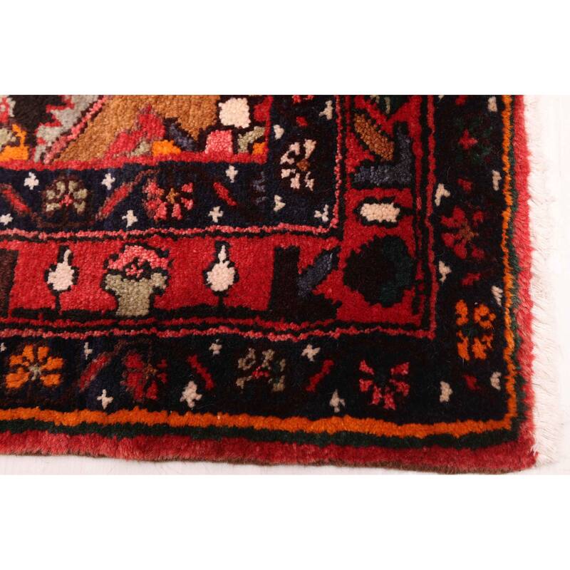 ECARPETGALLERY Hand-knotted Andelz Red Wool Rug - 3'8 x 10'5