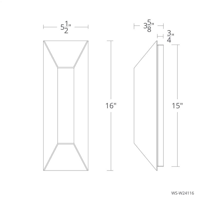 Maglev 10in LED Indoor or Outdoor Wall Light 3-CCT 3000K-3500K-4000K Set to 3000K