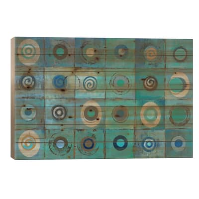 Underwater Mosaic Print On Wood by Silvia Vassileva - Multi-Color