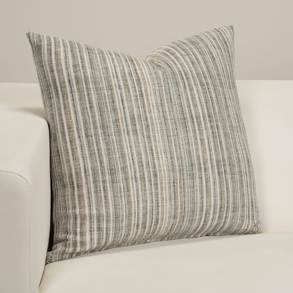 slide 2 of 2, Bungalow Stripe Designer Throw Pillow 16" x 16" - Tan