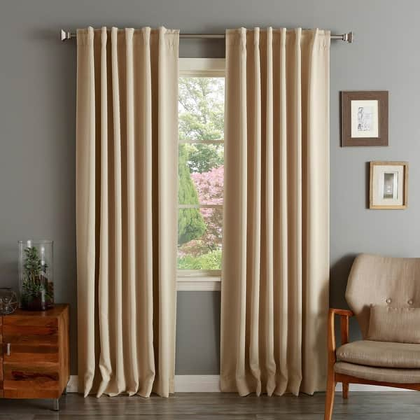 Aurora Home Insulated Thermal Blackout 84-inch Curtain Panel Pair - 52 ...