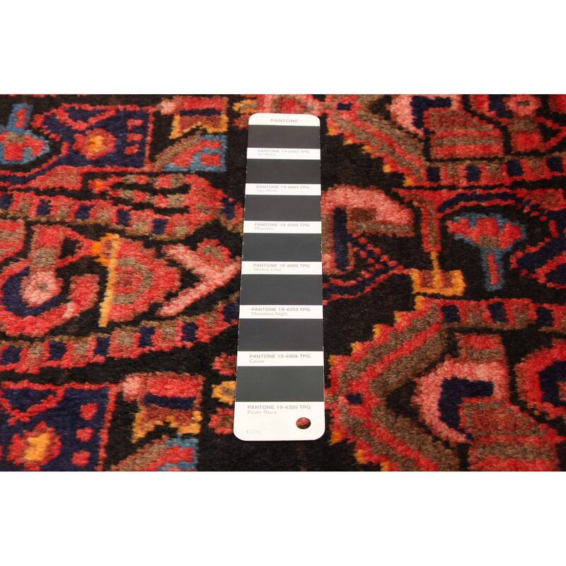 ECARPETGALLERY Hand-knotted Andelz Black Wool Rug - 4'5 x 6'9