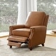 preview thumbnail 23 of 67, HULALA HOME Cigar Mid-century Modern Genuine Leather Recliner with Solid Wood Legs and Nailhead Trim