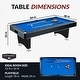 preview thumbnail 2 of 7, Hathaway Hustler Billiard Pool Game Room Table with Ball Return - Black with Blue Felt