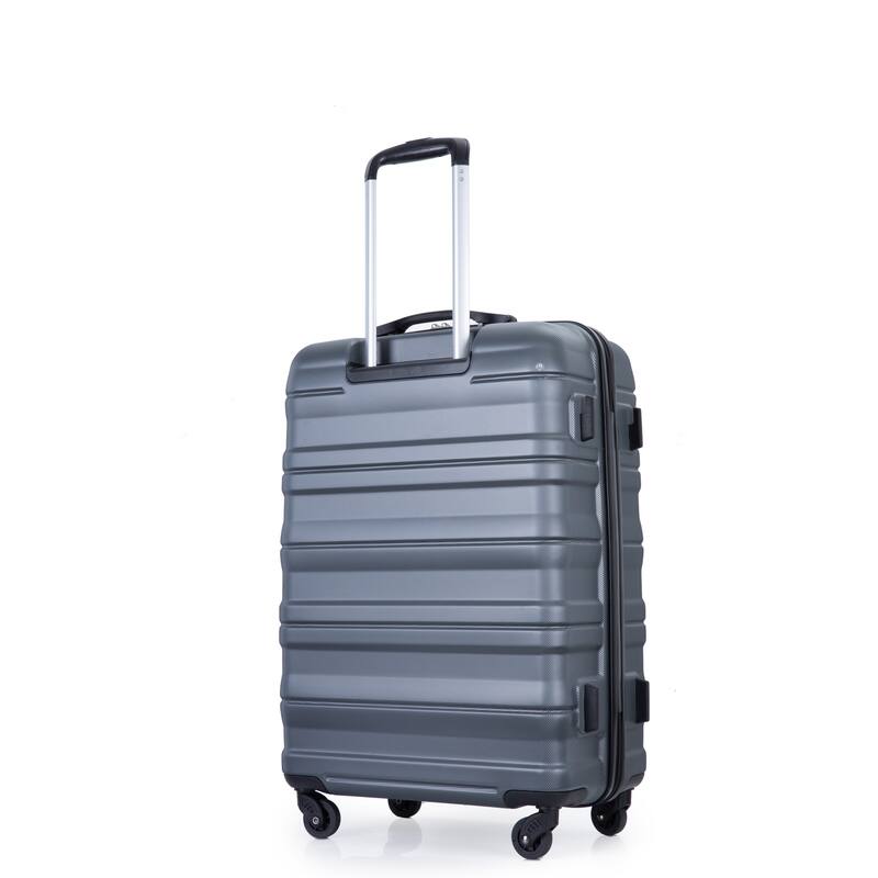 3 Piece PC Expandable Luggage Sets, Modern Lightweight Durable Suitcase with TSA Lock, Two Hooks and Spinner Wheels