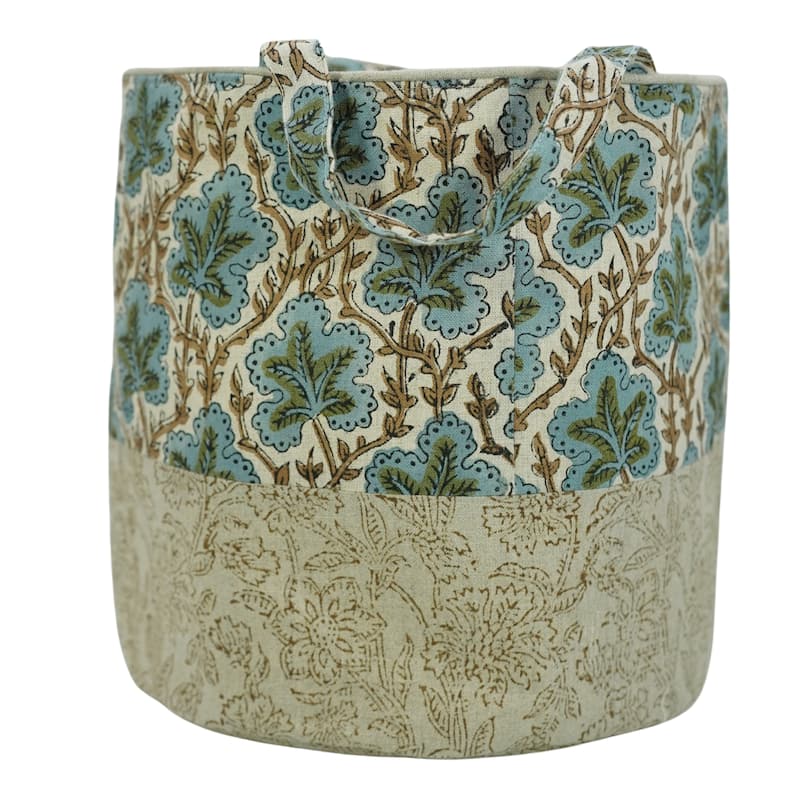 Fabdivine Handmade Floral Room Décor Nursery Storage Basket