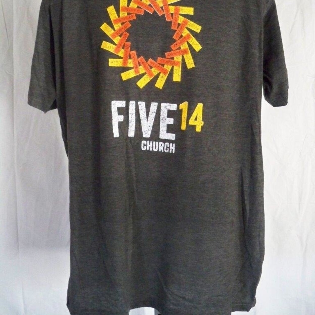 Shop Five 14 Church Distressed Print Mens Xlarge Gray Vintage