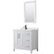 Option White / Giotto Quartz Top / Matte Black Hardware