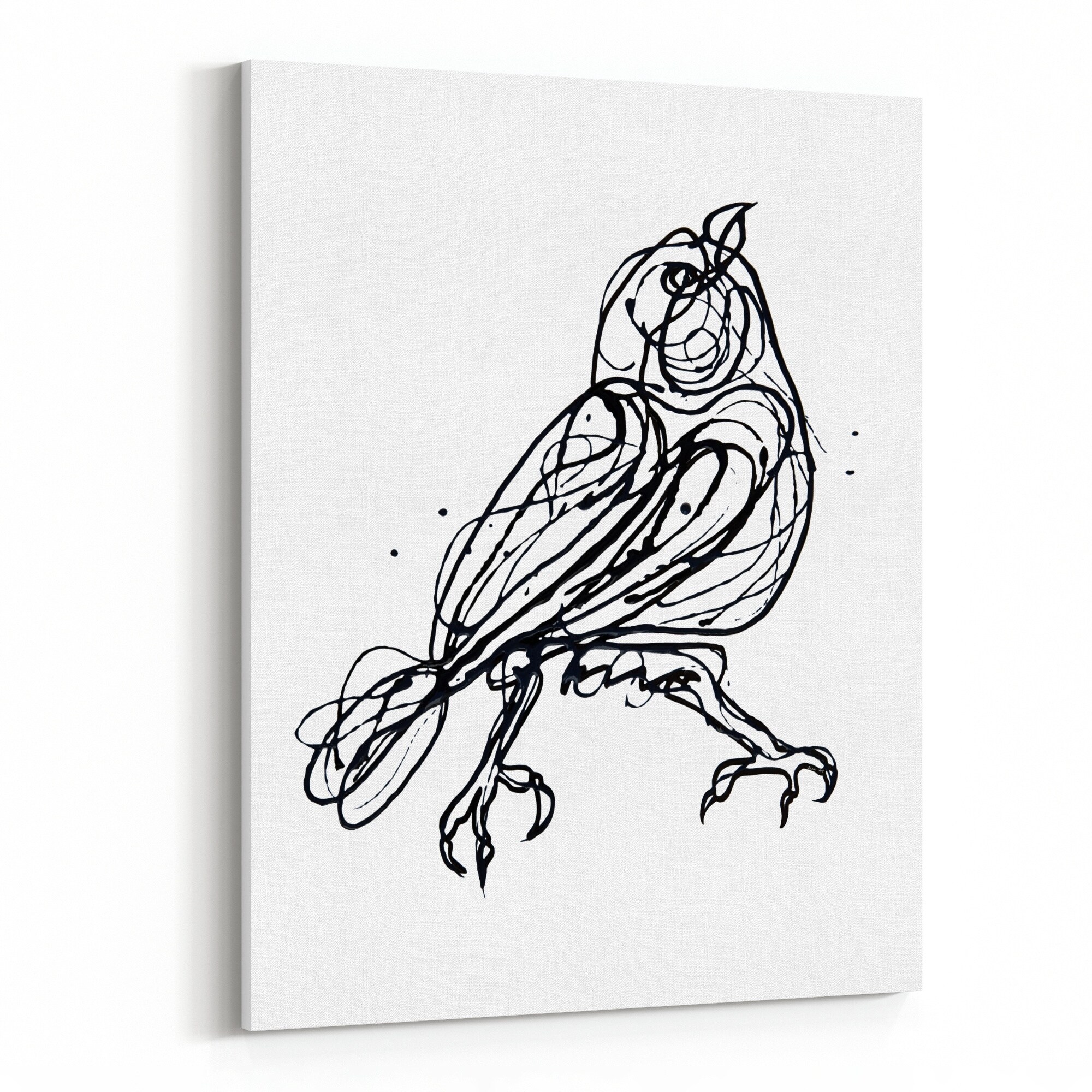 Shop Abstract Animals Bird Birds Canvas Wall Art Print Overstock