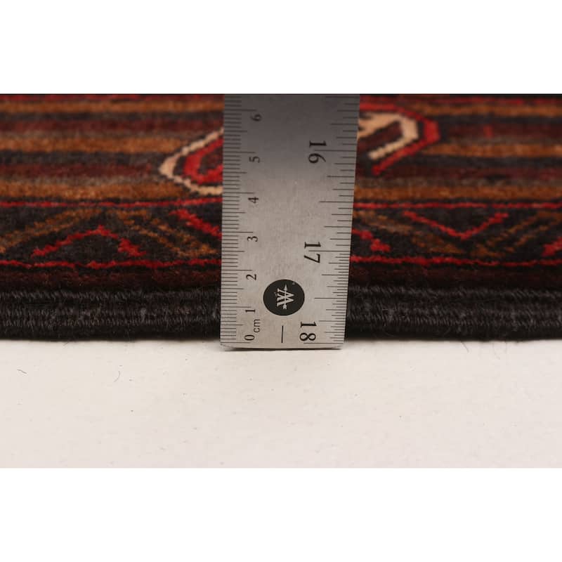 Teimani Red Rug 3'11" x 6'11" - 3'11 x 6'11
